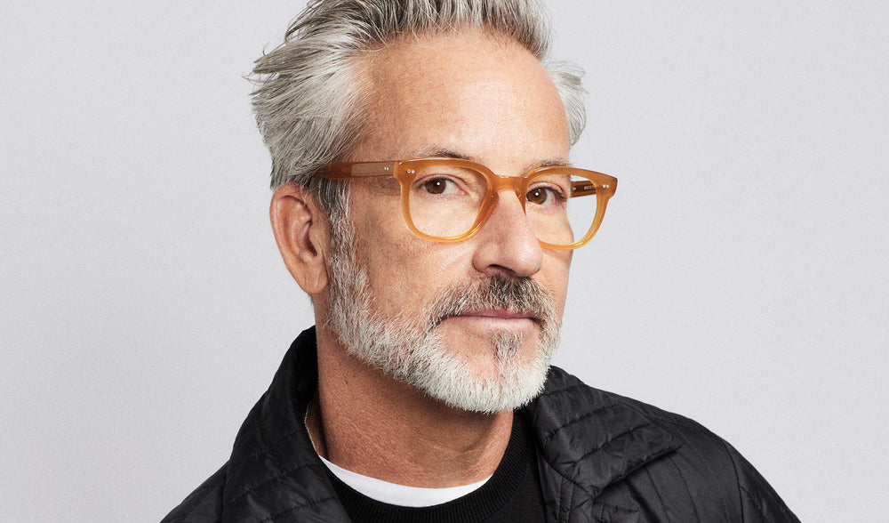Man wearing these luxury designer SEE Core Collection Eyeglasses
