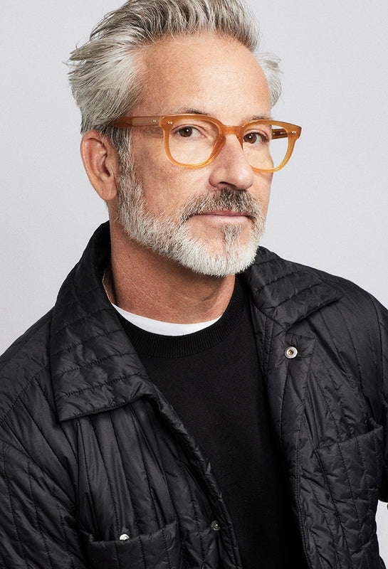 Man wearing these luxury designer SEE Core Collection Eyeglasses